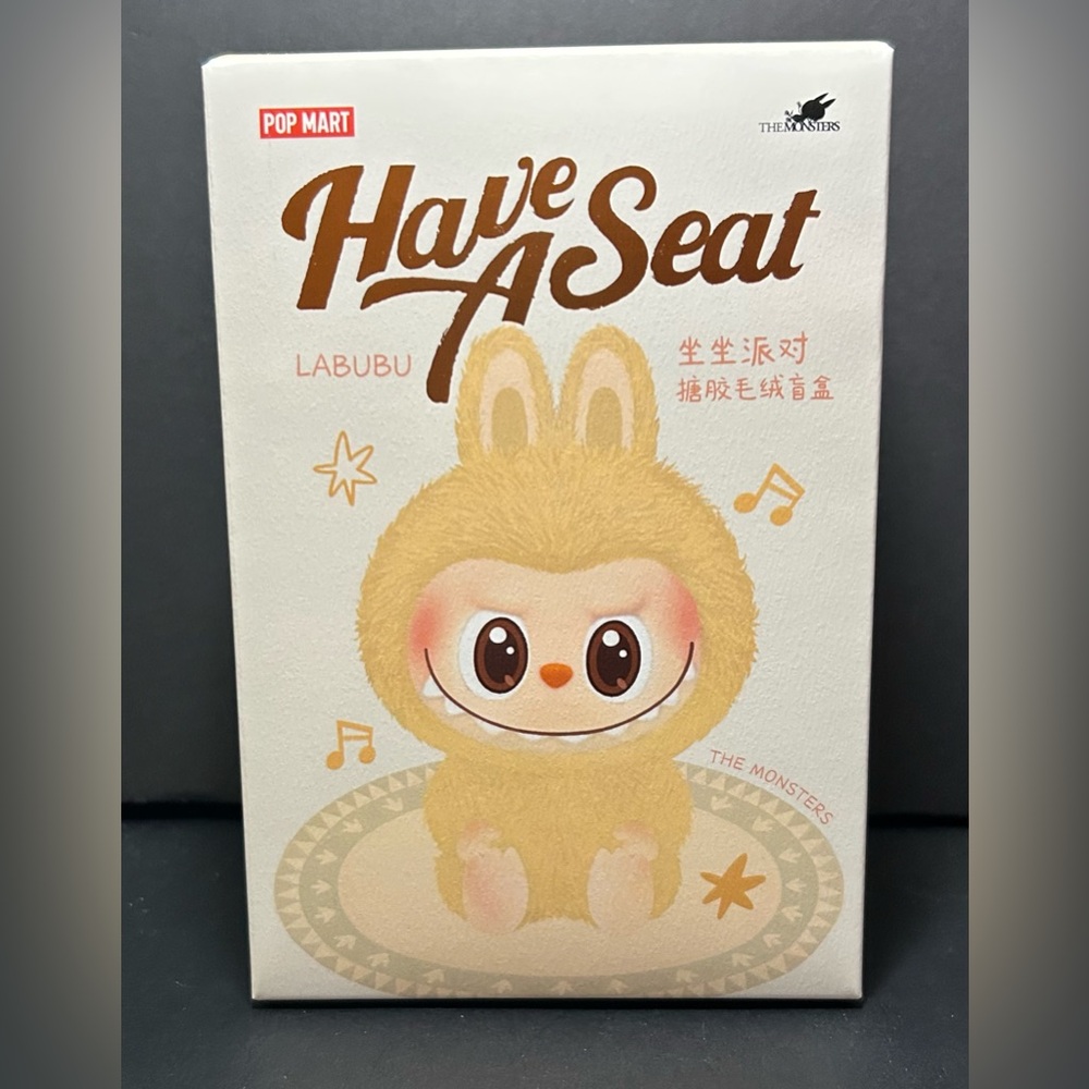 Labubu Have a Seat Plush Keychain